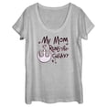 thumbnail image 1 of Women's Star Wars Mother's Day Mom Runs Galaxy Graphic Tee Athletic Heather Small, 1 of 4