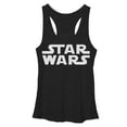 thumbnail image 1 of Women's Star Wars Movie Logo Racerback Tank Top Black Heather X Large, 1 of 3