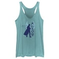 thumbnail image 1 of Women's Star Wars: Obi-Wan Kenobi Restoring Balance Kenobi Silhouette Racerback Tank Top Tahiti Blue 2X Large, 1 of 4