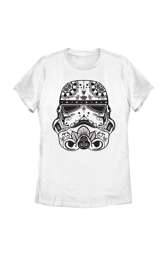 Women's Star Wars Ornate Stormtrooper  Graphic Tee White 2X Large