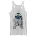 thumbnail image 1 of Women's Star Wars R2-D2 Detailed Droid Racerback Tank Top White Heather X Large, 1 of 3