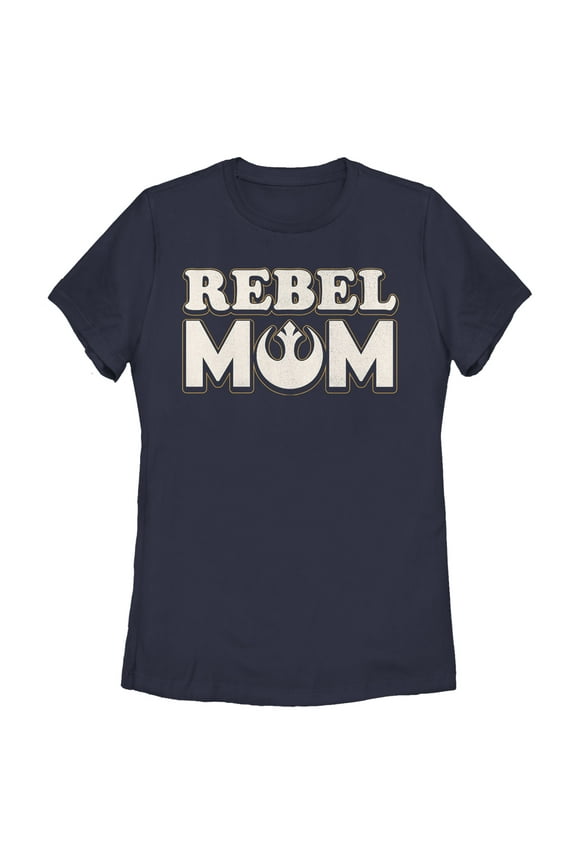 Women's Star Wars Rebel Mom Graphic Tee Navy Blue Medium
