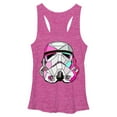 thumbnail image 1 of Women's Star Wars Stained Glass Stormtrooper  Racerback Tank Top Pink Heather X Large, 1 of 3