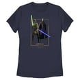 thumbnail image 1 of Women's Star Wars: Tales of the Jedi Count Dooku and Qui-Gon Jinn Graphic Tee Navy Blue X Large, 1 of 4