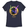 thumbnail image 1 of Women's Star Wars: Tales of the Jedi Lightsaber Jedis Graphic Tee Navy Blue Large, 1 of 4