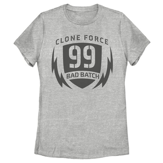 Women's Star Wars: The Bad Batch Clone Force 99 Logo Graphic Tee Athletic Heather Large