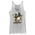 thumbnail image 1 of Women's Star Wars: The Book of Boba Fett Bantha Ride Boba  Racerback Tank Top White Heather Small, 1 of 4