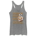 thumbnail image 1 of Women's Star Wars The Force Awakens BB-8 This is How We Roll  Racerback Tank Top Gray Heather X Small, 1 of 3