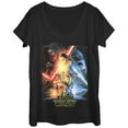 thumbnail image 1 of Women's Star Wars The Force Awakens Cool Poster Scoop Neck Black 2X Large, 1 of 3