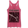 thumbnail image 1 of Women's Star Wars The Force Awakens Kylo Ren Distressed Racerback Tank Top Pink Heather X Large, 1 of 3