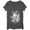 thumbnail image 1 of Women's Star Wars The Force Awakens Poster  Scoop Neck Charcoal Medium, 1 of 3