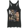 thumbnail image 1 of Women's Star Wars The Force Awakens Rey Racerback Tank Top Black Heather Large, 1 of 3