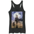 thumbnail image 1 of Women's Star Wars The Force Awakens Rey on Jakku  Racerback Tank Top Black Heather X Large, 1 of 3