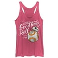 thumbnail image 1 of Women's Star Wars The Force Awakens Valentine BB-8 Good Times Roll Racerback Tank Top Pink Heather 2X Large, 1 of 3