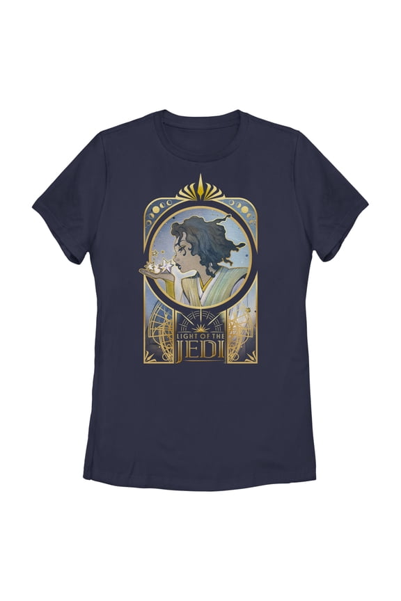Women's Star Wars The High Republic Light of the Jedi Graphic Tee Navy Blue Large