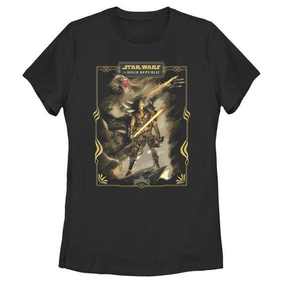 Women's Star Wars The High Republic Marchion Ro Graphic Tee Black X Large
