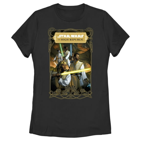 Women's Star Wars The High Republic The Fallen Star Cover  Graphic Tee Black Medium
