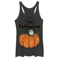 thumbnail image 1 of Women's Star Wars The Last Jedi Happy Halloween Porg Racerback Tank Top Black Heather Medium, 1 of 3