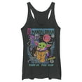 thumbnail image 1 of Women's Star Wars: The Mandalorian 12 Cents Retro Comic  Racerback Tank Top Black Heather Large, 1 of 4