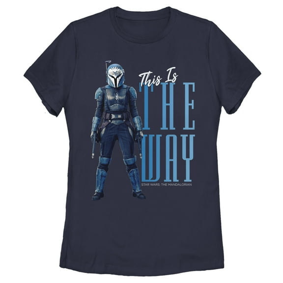 Women's Star Wars: The Mandalorian Bo-Katan This Is The Way Graphic Tee Navy Blue Small