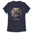 thumbnail image 1 of Women's Star Wars: The Mandalorian Boba Fett Honor the Deal  Graphic Tee Navy Blue Small, 1 of 5