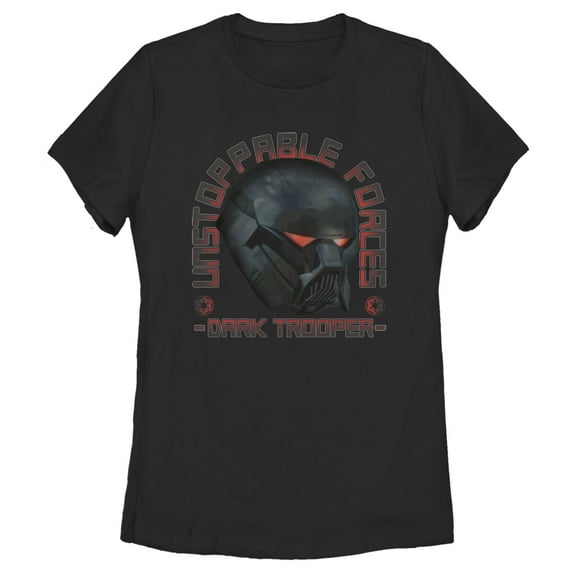Women's Star Wars: The Mandalorian Dark Trooper Unstoppable Forces Graphic Tee Black 2X Large