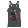 thumbnail image 1 of Women's Star Wars: The Mandalorian Dusty Sunset Racerback Tank Top Navy Blue Heather Medium, 1 of 3