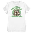 thumbnail image 1 of Women's Star Wars: The Mandalorian Easter Grogu Egg Hunt Champion Graphic Tee White Large, 1 of 4
