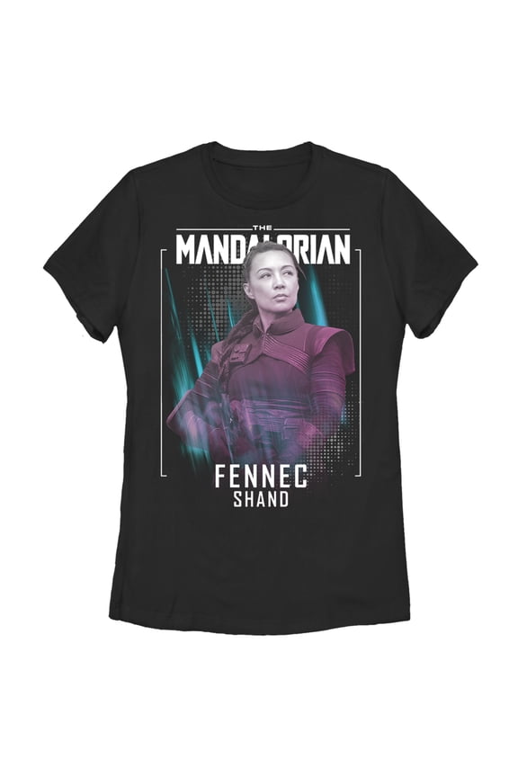 Women's Star Wars: The Mandalorian Fennec Shand Female Assassin Graphic Tee Black Medium