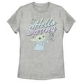 thumbnail image 1 of Women's Star Wars: The Mandalorian Grogu Hello Spring Graphic Tee Athletic Heather Medium, 1 of 4