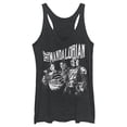 thumbnail image 1 of Women's Star Wars: The Mandalorian Guild on Assignment Racerback Tank Top Black Heather Large, 1 of 4