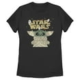 thumbnail image 1 of Women's Star Wars: The Mandalorian Halloween Grogu Mummy Graphic Tee Black Large, 1 of 4