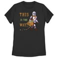 thumbnail image 1 of Women's Star Wars: The Mandalorian Halloween This is the Way Treats  Graphic Tee Black 2X Large, 1 of 4