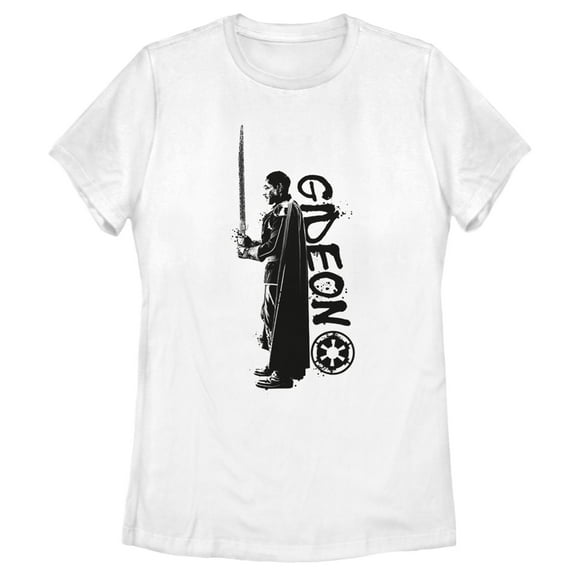 Women's Star Wars: The Mandalorian Moff Gideon Graphic Tee White 2X Large