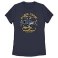 thumbnail image 1 of Women's Star Wars: The Mandalorian Razor Crest Hang On Kid Graphic Tee Navy Blue Medium, 1 of 5