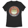 thumbnail image 1 of Women's Star Wars: The Mandalorian The Child Circle Cartoon Art  Graphic Tee Black Small, 1 of 3
