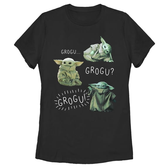 Women's Star Wars: The Mandalorian The Child Grogu Graphic Tee Black 2X Large