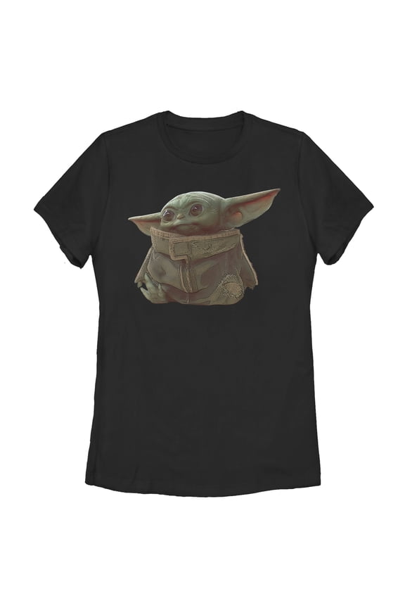 Women's Star Wars: The Mandalorian The Child Portrait Graphic Tee Black X Large