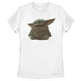 thumbnail image 1 of Women's Star Wars: The Mandalorian The Child Portrait  Graphic Tee White Medium, 1 of 4