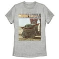 thumbnail image 1 of Women's Star Wars: The Mandalorian The Child Scene  Graphic Tee Athletic Heather 2X Large, 1 of 3