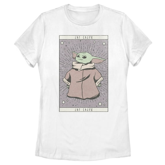 Women's Star Wars: The Mandalorian The Child Simple Robe Graphic Tee White X Large