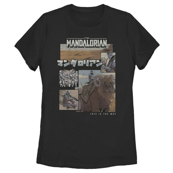 Women's Star Wars: The Mandalorian This Is the Way Graphic Tee Black Large