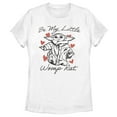 thumbnail image 1 of Women's Star Wars: The Mandalorian Valentine's Day The Child Be My Womp Rat Graphic Tee White Medium, 1 of 5