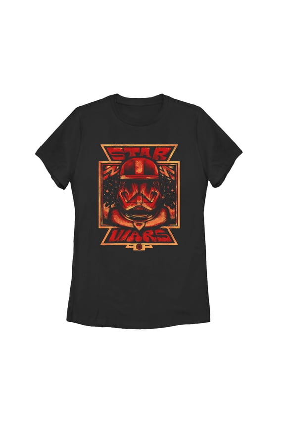 Women's Star Wars: The Rise of Skywalker Artistic Sith Trooper Graphic Tee Black Small