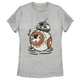 thumbnail image 1 of Women's Star Wars: The Rise of Skywalker BB-8 Lighter  Graphic Tee Athletic Heather 2X Large, 1 of 3