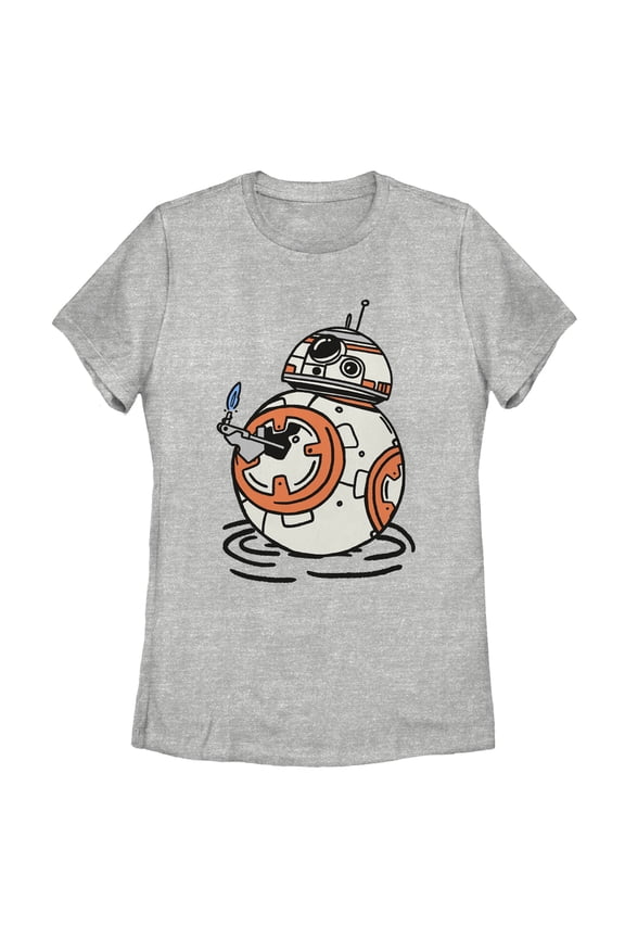 Women's Star Wars: The Rise of Skywalker BB-8 Lighter Graphic Tee Athletic Heather 2X Large