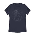 thumbnail image 1 of Women's Star Wars: The Rise of Skywalker BB-8 Starry Constellation Graphic Tee Navy Blue Medium, 1 of 4