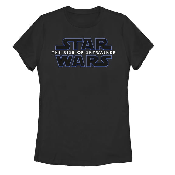 Women's Star Wars: The Rise of Skywalker Classic Logo  Graphic Tee Black Small