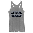 thumbnail image 1 of Women's Star Wars: The Rise of Skywalker Classic Logo  Racerback Tank Top Gray Heather X Large, 1 of 3