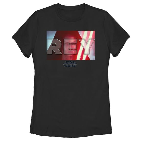 Women's Star Wars: The Rise of Skywalker Dark Rey Frame  Graphic Tee Black X Large